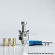 Monarchy MOBB MS Scepter Style RBA Bridge for Billet / BB / Boro Mod - Silver, Titanium Alloy, Air Pin 1 / 1.5 / 2.5 / 3.5mm