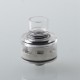 Monarchy P22 Style RDA Rebuildable Dripping Atomizer w/ BF Pin - Silver + Translucent, 22mm Diameter