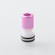 Monarchy Tapered V2 Style 510 Drip Tip for RDA / RTA / RDTA Atomizer - Pink Purple, POM + Aluminum