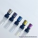 Monarchy Tapered V2 Style 510 Drip Tip for RDA / RTA / RDTA Atomizer - Purple, Titanium