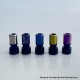 Monarchy Tapered V2 Style 510 Drip Tip for RDA / RTA / RDTA Atomizer - Purple, Titanium