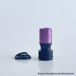 Monarchy Tapered V2 Style 510 Drip Tip for RDA / RTA / RDTA Atomizer - Purple, Titanium