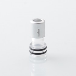 Monarchy Tapered V2 Style 510 Drip Tip for RDA / RTA / RDTA Atomizer - Silver, PC + Aluminum