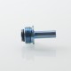 Monarchy Toothpick Style MTL Long Drip Tip for BB / Billet / Boro AIO Box Mod - Blue, Titanium