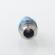 Never Normal Joystick Style for BB / Billet / Boro AIO Box Mod - Silver + Blue, 360 Degree Rotatable Mouthpiece, SS