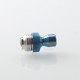 Never Normal Joystick Style for BB / Billet / Boro AIO Box Mod - Silver + Blue, 360 Degree Rotatable Mouthpiece, SS