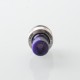 Never Normal Joystick Style for BB / Billet / Boro AIO Box Mod - Silver + Purple, 360 Degree Rotatable Mouthpiece, SS + Resin