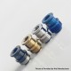 Never Normal Warp NUT Drop Style Drip Tip for BB / Billet / Boro AIO Box Mod - Black, Stainless Steel