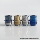 Never Normal Warp NUT Drop Style Drip Tip for BB / Billet / Boro AIO Box Mod - Black, Stainless Steel