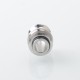 Never Normal Warp NUT Drop Style Drip Tip for BB / Billet / Boro AIO Box Mod - Silver, Stainless Steel