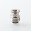 Never Normal Warp NUT Drop Style Drip Tip for BB / Billet / Boro AIO Box Mod - Silver, Titanium