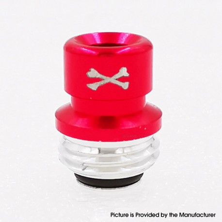 ODB Style Drip Tip for BB / Billet / Boro AIO Box Mod - Red, Aluminum Alloy