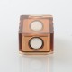 PRC Style Boro Tank for SXK BB / Billet AIO Box Mod Kit - Brown, Acrylic