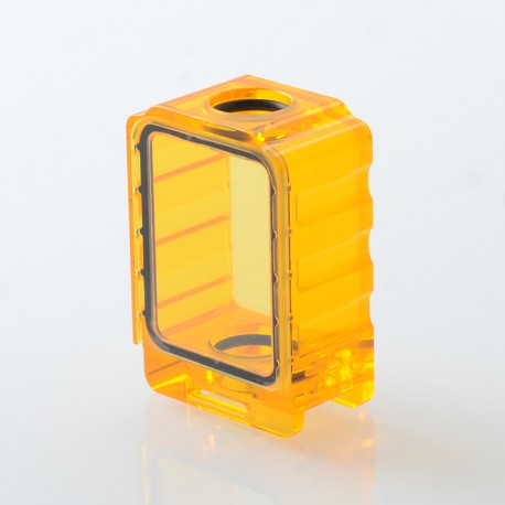 PRC Style Boro Tank for SXK BB / Billet AIO Box Mod Kit - Orange, Acrylic