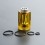 Copper Yellow 4.8ml Diamond Top Cap + Chimney for FEV V4.5 RTA