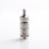 YFTK Flash e-Vapor V4.5S+ Style RTA Rebuildable Tank Atomizer - Silver, 316 Stainless Steel + Glass, 4.5ml, 23mm Diameter