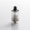 SXK Nibiru Style MTL / RDL RTA Rebuildable Tank Atomizer - Silver, 316 Stainless Steel + Glass, 2.7 / 3.1ml, 22mm Diameter