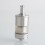 SXK Typhoon Taifun GT One Style RTA Rebuildable Tank Atomizer - Silver, 4.3ml, 0.8mm,1.0mm,1.2mm, 1.5mm,1.8mm, 23mm