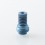 Monarchy Lazy Knurled Style Drip Tip for BB / Billet / Boro AIO Box Mod Blue Titanium