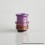 Never Normal Warp NUT Drop Style Drip Tip for BB / Billet / Boro AIO Box Mod Purple