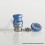 Mission XV DotMission Style Replacement Drip Tip + Button Set for dotMod dotAIO V2 Pod Blue