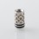 Monarchy DLVC Style 510 Drip Tip for RDA / RTA / RDTA Atomizer Silver