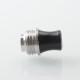 Rekavape Hybrid BBAIO Drip Tip for BB / Billet / Boro AIO Box Mod - Black, Stainless Steel + POM