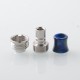 Rekavape Hybrid BBAIO Drip Tip for BB / Billet / Boro AIO Box Mod - Blue, Stainless Steel + Resin