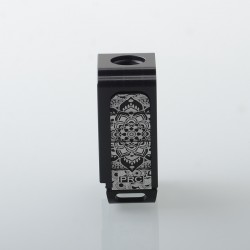 S-ProRo Style Boro Tank for SXK BB / Billet AIO Box Mod Kit - Black, Kashmirn Pattern, Aluminum + POM