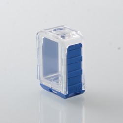 S-ProRo Style Boro Tank for SXK BB / Billet AIO Box Mod Kit - Blue + Clear, Aluminum + Acrylic