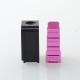 S-ProRo Style Boro Tank for SXK BB / Billet AIO Box Mod Kit - Pink + Black, Aluminum + POM