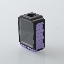 S-ProRo Style Boro Tank for SXK BB / Billet AIO Box Mod Kit - Purple + Black, Aluminum + POM