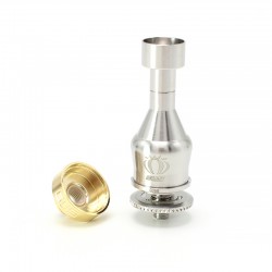 SXK Aiolos Uncharted Style Bridge RBA for Billet / BB / Boro Tank / Vandy Pulse AIO / Cthulhu AIO / Boro Mod - Sliver