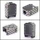 SXK Boro Tank for SXK BB / Billet AIO Box Mod Kit - Black, Aluminum, Monarchy Pattern