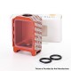 SXK Boro Tank for SXK BB / Billet AIO Box Mod Kit - Orange, Aluminum, Penny Pattern