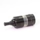 SXK KF Style RTA Rebuildable Tank Vape Atomizer - Black, 316SS + PSU, 3.0ml, 22mm, MTL Vaping