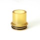 SXK Monarchy P22 Style RDA Replacement Drip Tip - Black + Brown + Silver, POM + PEI + 316SS (3 PCS)