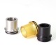 SXK Monarchy P22 Style RDA Replacement Drip Tip - Black + Brown + Silver, POM + PEI + 316SS (3 PCS)