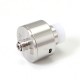 SXK NarDa 5A Style RDA Rebuildable Dripping Atomizer - Silver, 316SS, BF Pin, 22mm Diameter