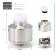 SXK NarDa 5A Style RDA Rebuildable Dripping Atomizer - Silver, 316SS, BF Pin, 22mm Diameter