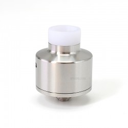 SXK NarDa 5A Style RDA Rebuildable Dripping Atomizer - Silver, 316SS, BF Pin, 22mm Diameter