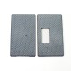 SXK Square Style Front + Back Door Panel Plates for BB / Billet Box Mod - Blue, Carbon Fiber (2 PCS)