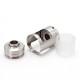 SXK Unitank V2 Style Atomizer - Silver, 316 Stainless Steel, for BB / Billet RBA Bridges