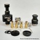 Wick'd Bridg'd Style RBA Bridge for Boro Devices / Billet / BB Mod Kit - Black, 1.2mm, 2.5mm, 3.0mm, 3.5mm, 4.0mm