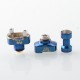 Wick'd Bridg'd Style RBA Bridge for Boro Devices / Billet / BB Mod Kit - Blue, 1.2mm, 2.5mm, 3.0mm, 3.5mm, 4.0mm