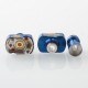 Wick'd Bridg'd Style RBA Bridge for Boro Devices / Billet / BB Mod Kit - Blue, 1.2mm, 2.5mm, 3.0mm, 3.5mm, 4.0mm