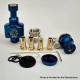 Wick'd Bridg'd Style RBA Bridge for Boro Devices / Billet / BB Mod Kit - Blue, 1.2mm, 2.5mm, 3.0mm, 3.5mm, 4.0mm