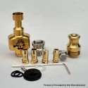 Wick'd Bridg'd Style RBA Bridge for Boro Devices / Billet / BB Mod Kit - Gold, 1.2mm, 2.5mm, 3.0mm, 3.5mm, 4.0mm