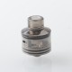 Wick'D W2CK'D Style RDA Rebuildable Dripping Atomizer w/ BF Pin - Translucent Black, 5 PCS Air Pins, 22mm