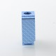 YFTK Boro Tank for SXK BB / Billet AIO Box Mod Kit - Blue, Aluminum Carbon Fiber Pattern Laser